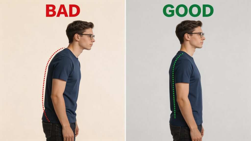 Comparison of confident vs. poor body language